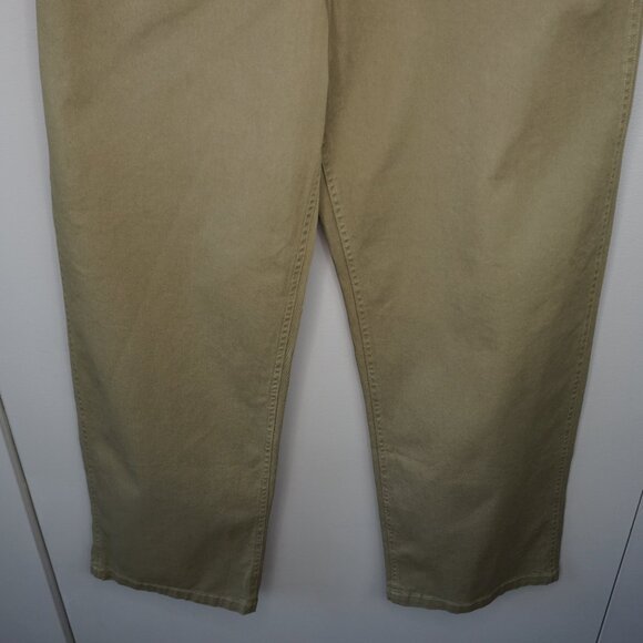 New TWP High Rise Baggy Relaxed Fit Pants in Olive Green size 10 - Picture 4 of 15